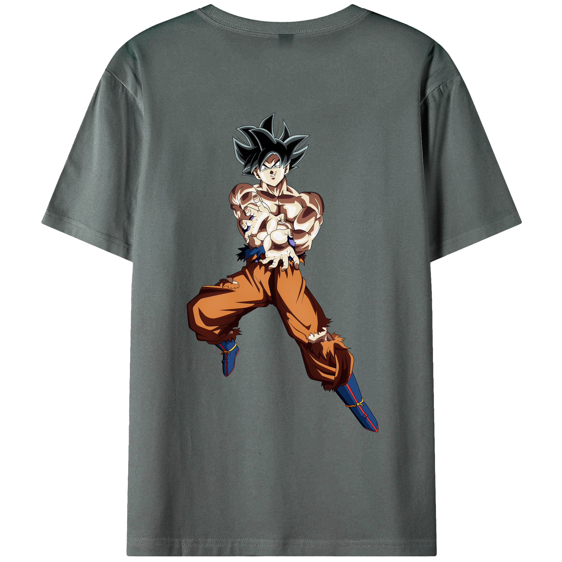 （画像用） ドラゴンボール 孫悟空（そん ごくう）Son Goku カカロット DRAGON BALL Kakarotto 綿100％ メンズ半袖Tシャツ（バックプリント） 通気性